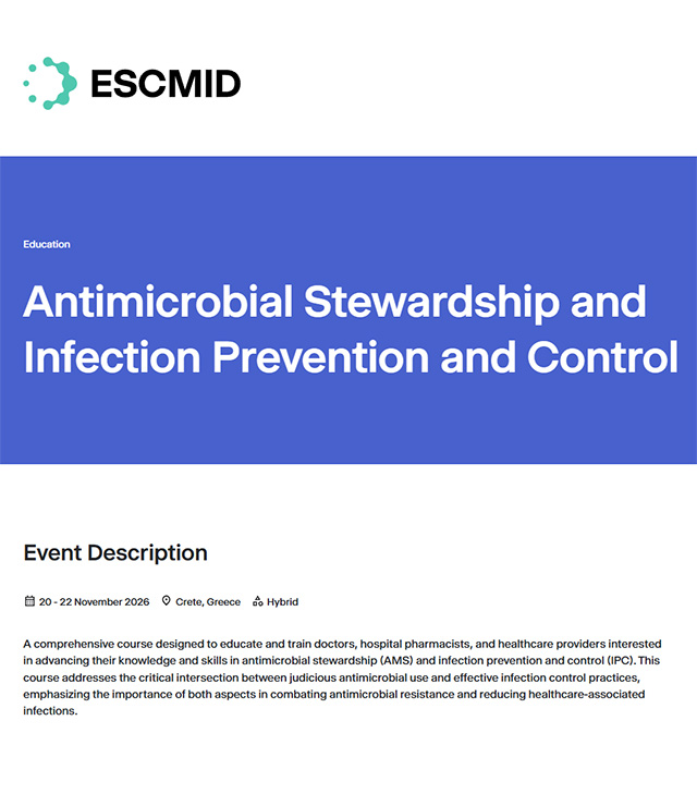 Antimicrobial Stewardship and Infection Prevention and Control